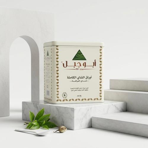 شاي ابو جبل خشن علبه حديد 750 جرام