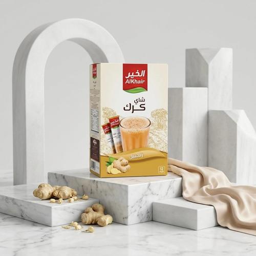 شاي كرك بالزنجبيل الخير 12ظرف