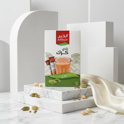 شاي كرك بالهيل الخير 12ظرف