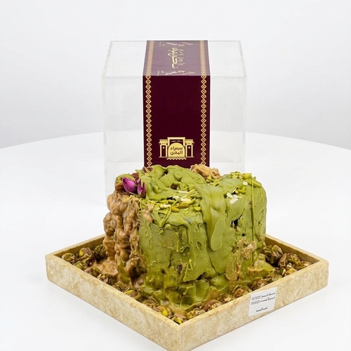 تورتة التمر ميكس صوص الفستق مع الهرده