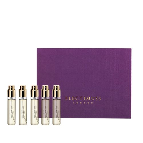 VIXERE TRAVEL REFILL SET 5*10ML - VIXERE TRAVEL REFILL SET 5*10ML
  Citrus floral top: Mandarin, bergamot, orange blossom,
  grapefruit, ylang ylang  Floral middle: Jasmine, iris, violet, gardenia,
  heliotrope  Woody powdery bottom: Sandal, patchouli, musk, tonka bean, vanilla
  berries, amber