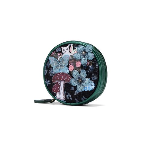 MIDSUMMER NIGHTS DREAM ROUND COIN PURSE - ROUND COIN PURSE Printed & embossed PU leather