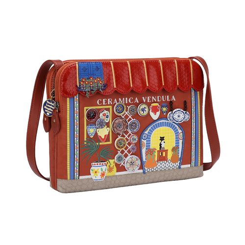 CERAMICA VENDULA BELLA BAG - BELLA Printed & embossed PU leather Dimensions 22 CM (H) * 29 CM (W)
  * 4.5 CM (D)