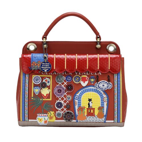 CERAMICA VENDULA CHARLOTTE BAG - CHARLOTTE
  BAG Printed & embossed PU leather Dimensions 19 CM (H) * 28 CM (W) * 14
  CM (D)