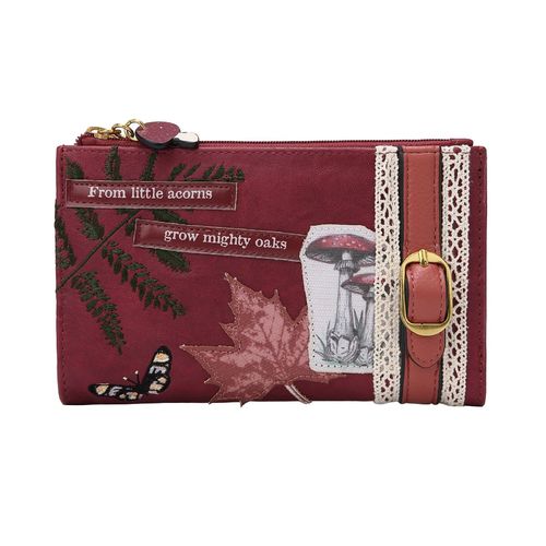 FOREST SCRAPBOOK SOFT FOLDED WALLET - Printed
  & embossed PU leather