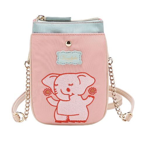 EASY GOING PHONE POUCH ELEPHANT MOTIF - PHONE
  POUCH EMBROIDERED SHOWER PROOF MATERIAL 18CM (H) * 13.5 CM (W) * 2 CM (D)