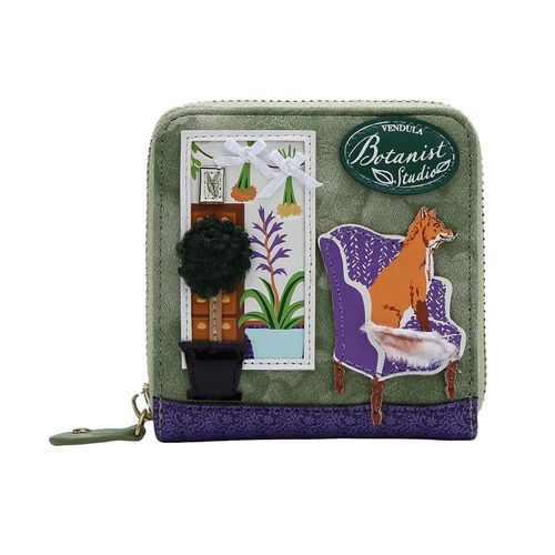 THE BOTANIST SQUARE WALLET - Printed
  & embossed PU leather Dimensions 10 CM (H) * 10 CM (W) * 2 CM (D)