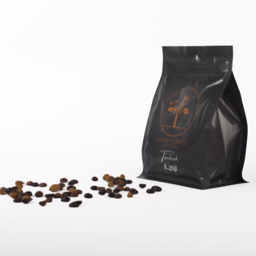 Al Nibari Coffee - Turkish Coffee - Blend of Dark and Medium Roasted Coffee With or Without Cardamom