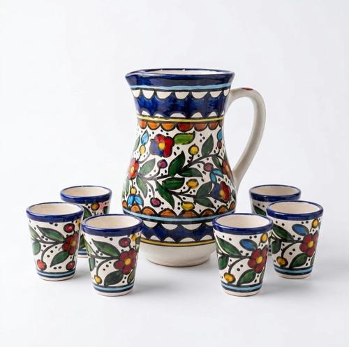 Traditional Pitcher and Cups Set by Al-Nibari Coffee