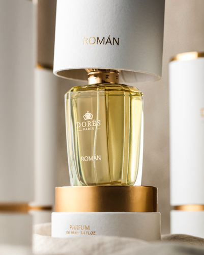 ROMÁN - Tonka Saffron Bergamot Rose Leather OudWoods Lavender Grapefruit Patchouli Cashmere Wood