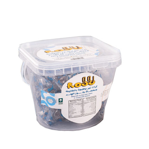 كرات تمر رو محشوة بالطحينة و مغطاة بجوز الهند