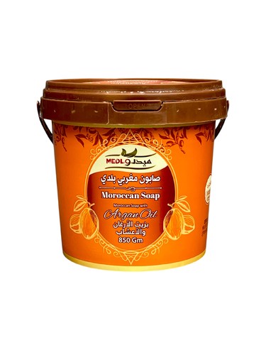 صابون مغربي بلدي بزيت الارغان و الاعشاب 850 جرام ميدو