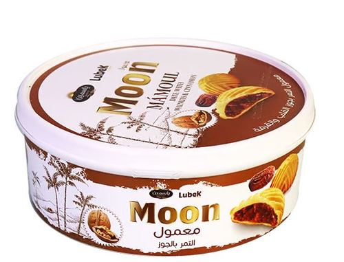 Maamoul moon with dates, walnuts, cinnamon and jasmine