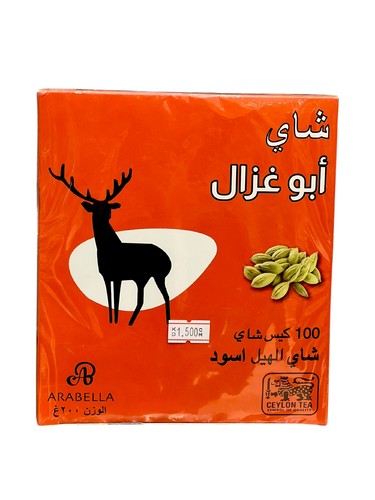 شاي ابو غزال بالهيل 100 كيس
