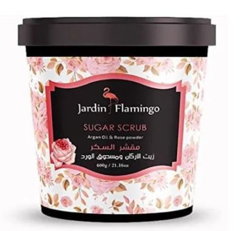فلامنجو مقشر زيت الاركان ومسحوق الورد 600 جرام