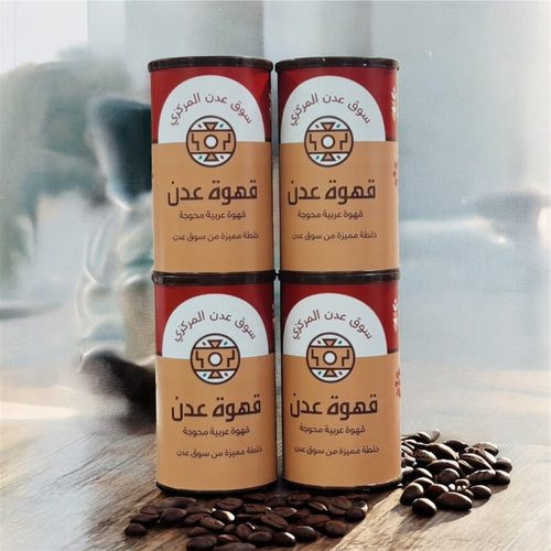 قهوة عدن500 جرام عرض 4 حبات - المكونات بن خولاني ، بن نيباري ، هيل ، زعفران مع خلطة مميزة من سوق عدن طريقة التحضير يتم استخدام 2 فنجال من القهوه لكل لتر من الماء ثم تترك 10 دقائق تغلى ثم يتم إضافه الهيل و الزعفران
