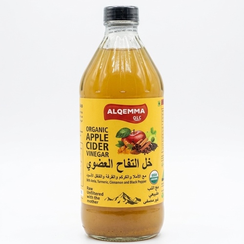 Organic apple cider vinegar with amla, turmeric, cinnamon, and black pepper – 473 ml