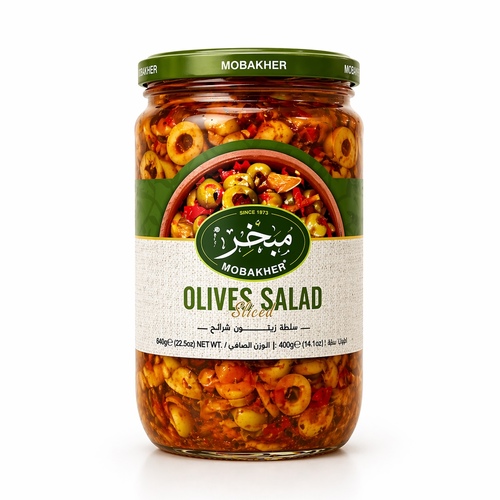 Mubakhar Sliced Olive Salad – 400 g