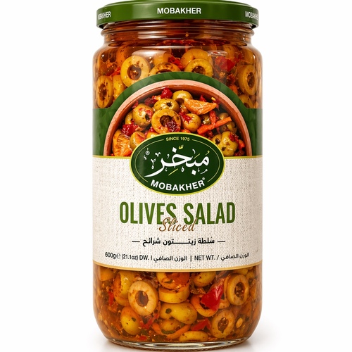 Mubkhar Sliced Olive Salad 600g