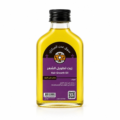 Hair growth oil – 100ml cold - الفوائد   يتكون من مزيج من الاعشاب التى تساعد على تطويل الشعر يعمل على تقوية بصيلات الشعر من الداخل يعمل على تقوية جذور الشعر مما يساعدها على النمو يساعد على القضاء على الخلايا الضعيفة التى تعمل على تقليل نمو الشعر