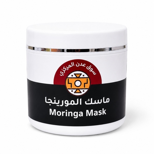 ماسك المورينجا 500جم - BenefitsSoothes the scalp and helps relieve irritation and dandruff.Cleanses the scalp and hair of accumulated oils.Gives the hair softness, shine, and volume, and helps reduce dryness and split ends.IngredientsMoringaNatural oilsDirections for UseMix 2–3 tablespoons with one cup of hot water until the mask reaches the desired consistency.Apply to the hair for one hour only, then wash it off.Use 2–3 times per week.