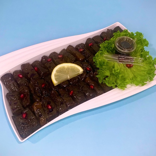 Vine Leaves - Sweet and sour vine leave plate with pomegranate molasses sauce 35 pieces