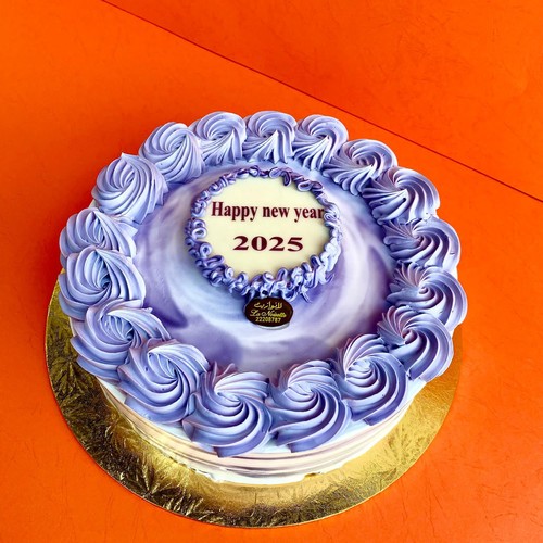 Blue New Year's Cake