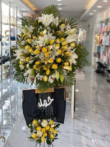 Rkn Flowers  - stand with brist - استاند مع  بشت طباعه