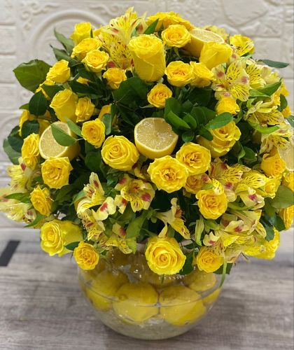 Lemon vase Round