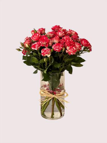 Rkn Flowers  - BABY  ROSES VASE - 10 Stem