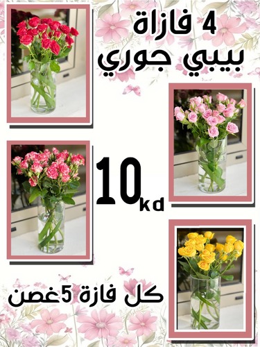 BABY JOURI 4 VASES - 4 VASES