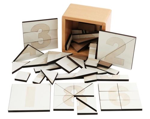 تقسيم الأرقام الخشبية