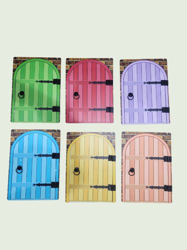 الابواب المغلقة - 6 أبواب بحجم A4 من البلاستك القوي