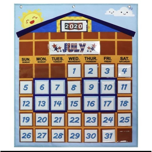 Dar Altilmeth - Calendar Board - A large pocket board with numbers to teach children the sequence of numbers