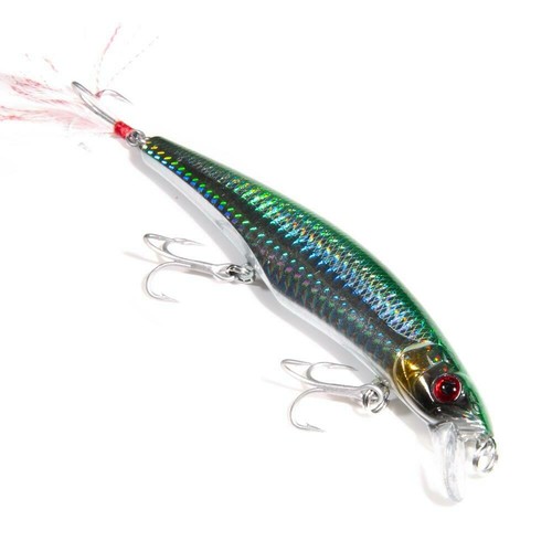 Curve Minnow Lure - The Curve it's our longest lure, extremely versatile thanks to it's size and the want we always suggest to attract large predators. 
Long 4.92in / 125mm Weight 0.74oz / 21gr Internal Rattling Mechanism VMC hook 4X Depth 3 - 5 Feet Type: Floating