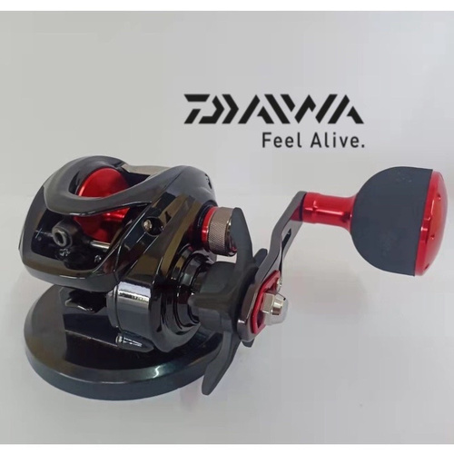 daiwa fune xt 2021 Right handle - 150P L-OP
GEAR RATIO: 4.8:1
WEIGHT: 220g
MAX DRAG: 9kg
LINE RETRIEVE PER CRANK: 51cm
BALL BEARING: 4
LINE CAPACITY: 
- PE (BRIGHT)
. NO.2 - 220m
. NO.3 - 150m
. NO.4 - 110m

- NYLON
. NO.3(12LB) - 0.28mm - 180m(195yds.)
. NO.4(16LB) - 0.33mm - 130m(140yds.)