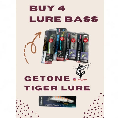 offer lures bass - Jeark bass sp 10 cm 16 gr Jeark bass sp 8cm 9 gr tiger blux sinking 10 cm 20 gr