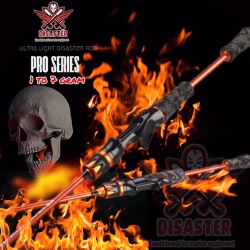 disaster pro series UL - Rod: features:-High quality full carbon spinnig and casting model rods this product contains chemicals known  with c guid quality designed in kuwait made in P.R.C  قصبه لفاح وفي منها سبنق وبيتكاسترالقصبه الترا لايت تبلش من ١ لي ٧ قرام طولها ١٧٠ سانتي بحيث تقدر تدفر عليها حق الشعم وسهل انك تتنقل فيها بكل مكان وكذلك تقدرتستخدمها حق الكياك والطراد وانت مرتاح.