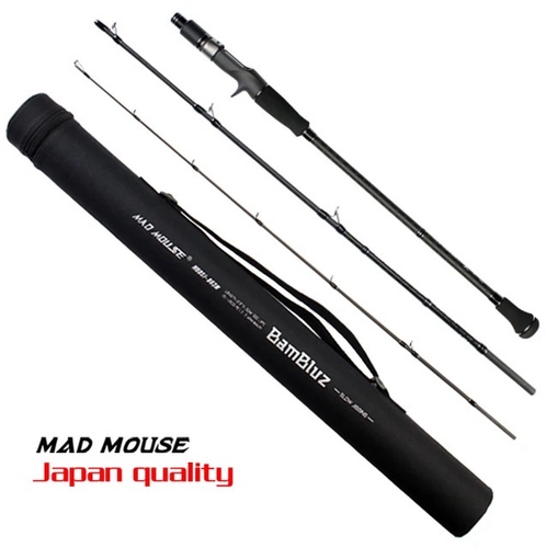 BamBluz slow jigging max 160 gr overhead - Length: 6.3 feet jig: 40 to 160 gr pe: 0.8  to 2 pe japan quality 3 picess rod