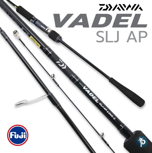 vadel SLJ AP slow jigging - A model compatible model for the sea. A 90-150g class jig, a model that supports a wide range of fish such as root fish, small to medium -sized blue, hairtail, red sea bream, and flounder. 
Total length: 1.91m successor: 2 Position dimensions: 141cm Self -weight: 106g Tip/original