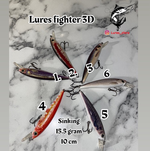 fighter 3d lures 15.5 gr 10cm - تبارك الله تخصص هالميرور مزيزي وسبيطي شرط الكلام جربه وراح تعرف شغله تبارك الله اييك سينك والحلو فيه سايزه وايد حلو ١٠ سانتي وفيه قرقاشه وقصته حلوه وايد وواقعي وايد ثري دي والعين محاكي للطبيعيه