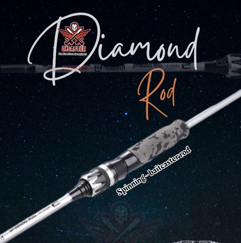 diamon M spinning for jig and cast - dimond rod: medium : 3 to 28 gr for casting and 20 to 80 for jigging with length: 1.90