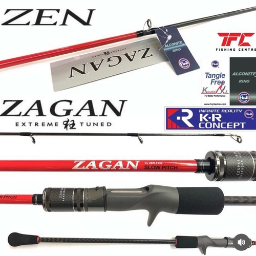 zen zegan jigging overhead slow pitch max 150 gr - مواصفات القصبه:-‏Length: 6.6 feet overhead‏Max : 150 gram slow jigging‏Line: 1 pe to 3 pe
✴️ قايدتها تسوتد وفوجي قايد  انصحكم تجربونها وبقوه … 
👍🏽🔥