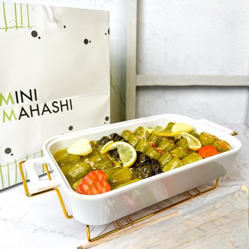 sakhan mini zucchini with grape leaves with lemon and oil - 60 to 65 pieces