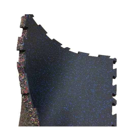 20MM RUBBER FLOOR BL+BLUE INTERLOCKING, PER METER (BS-2007)