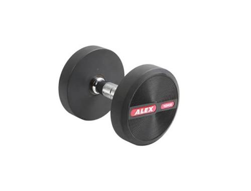 2.5K TO 30K ALEX  RUBBER DUMBBELLS  ( ONLY DUMBELLS)