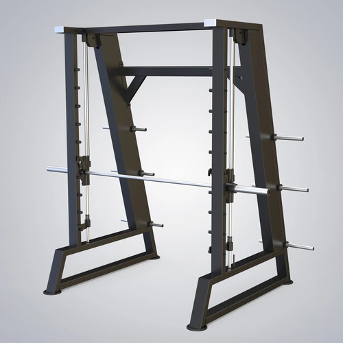 SMITH MACHINE - APEX BRAND :The Evost Series Smith Machine is popular among users as an innovative, stylish, and safe plate loaded machine. The vertical motion of the Smith bar provides a stable path to assist exercisers in achieving the correct squat. Multiple locking positions allow users to stop training by rotating the Smith bar at any point during process of the exercise, and a cushioned base on the bottom protects the machine from damage caused by a sudden drop of the load bar.   The Smith Bar System
● Provides a low starting weight to simulate a more realistic weightlifting experience. The fixed track can help beginners to better stabilize the body and can stop and quit training at any time. For experienced exercisers, it can be combined with an Adjustable Bench to provide more and safer free weight training. Open Design
● The open design of the Smith Machine provides the exerciser with the feeling of free weights in terms of environmental guidance. The ample exercise space and wider field of vision enhance the experience and freedom of training. Weight Storage Horns
● Six weight storage horns provide ample storage space for weight plates, which offers a large range of options for different exercisers' training programs.   Evost Series, as a classic style of , after repeated scrutiny and polishing, appeared in front of the public which offers a complete functional package and is easy to maintain. For exercisers, the scientific trajectory and stable architecture of the Evost Series ensure a complete training experience and performance; For buyers, affordable prices and stable quality have laid a solid foundation for the best-selling of Evost Series.