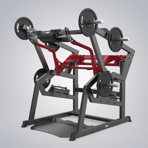 POWER SQUAT EX - The  Power Squat is designed to allow the user to fully stimulate all muscle groups during a free weight squat while minimizing the potential for injury and danger. The Power Squat EX, on the other hand, is in response to lifters who want the truly extreme squat experience. This equipment features an additional loading position that not only increases the overall load limit, but also significantly enhances the eccentric phase of the lift. The  Power Squat is designed to allow the user to fully stimulate all muscle groups during a free weight squat while minimizing the potential for injury and danger. The Power Squat EX, on the other hand, is in response to lifters who want the truly extreme squat experience. This equipment features an additional loading position that not only increases the overall load limit, but also significantly enhances the eccentric phase of the lift.   Unique Floating Yoke
● The unique floating yoke design allows users of all sizes to position themselves in the most correct biomechanical position. The feet can be positioned as needed without falling forward from trying to balance the load. Less Extra Stress
● During the squat, the user's knees can be kept in a healthy position without excessive strain, and the exerciser can minimize the pressure on the lower back by adjusting their position freely. Extreme Squat
● Top and bottom load positions for optimal strength training. Target hip/glutes when top loaded, and quads when bottom loaded which fully stimulate all muscle groups during a free weight squat. And additional loading position that not only increases the overall load limit, but also help exercisers effectively enhance the eccentric phase of the lift.