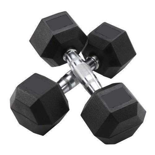 BLACK PEV HEX DUMBELLS 9KG PAIRS - BLACK PEV HEX DUMBELLS 9KG PAIRS