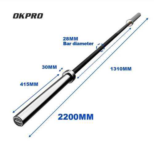 OLYMPIC BAR MEN BAR - 20 KG - OB-86 CHROME